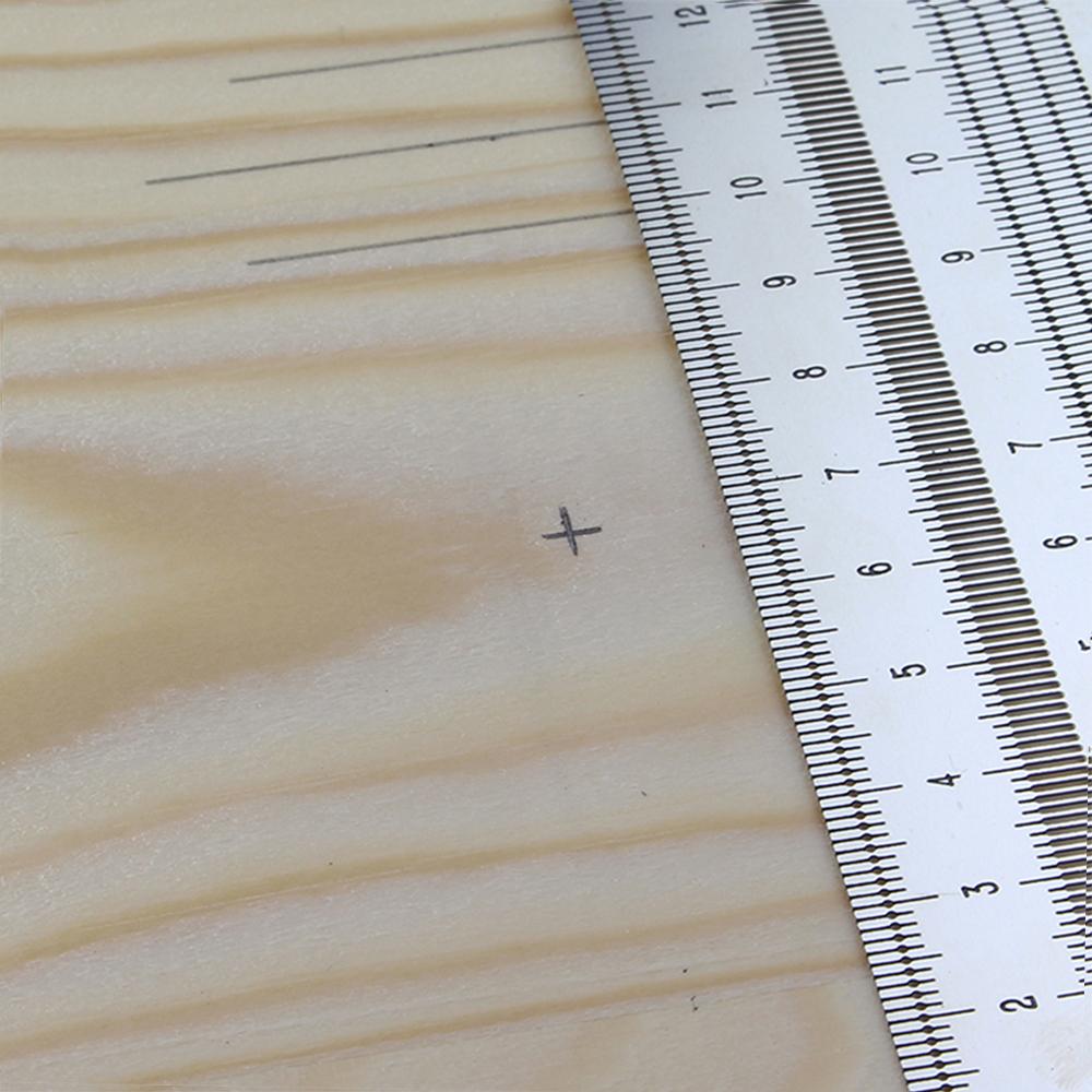 High Precision Metric 300mm Hole Ruler T Type Woodwork Scribbling Marking Stainless Line Gauge Carpenter Measuring Tool