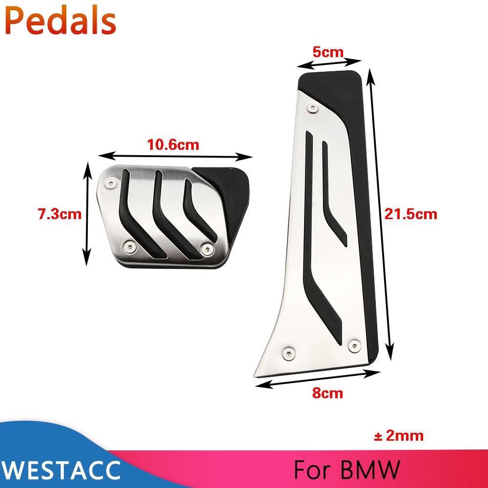 Auto Pedale Gas Bremse Kupplung Rest Pedal Abdeckung für BMW 5 6 7 Serie E65 E67 E68 F01 F02 F10 f11 F07 F12 F13 LHD