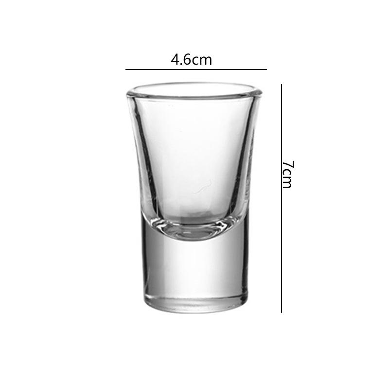 6pcs Set Small Liquor 30ml 1oz Shot Cup Drinking Tool Wedding Red Wine Glasses Party Bar Club Whiskey Cocktail Mugs Transparent