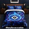 Hamburger SV Football Design Bed Bedding Set 1 Duvet Cover + 2 Pillowcases Soft Breathable Household Bed Linens
