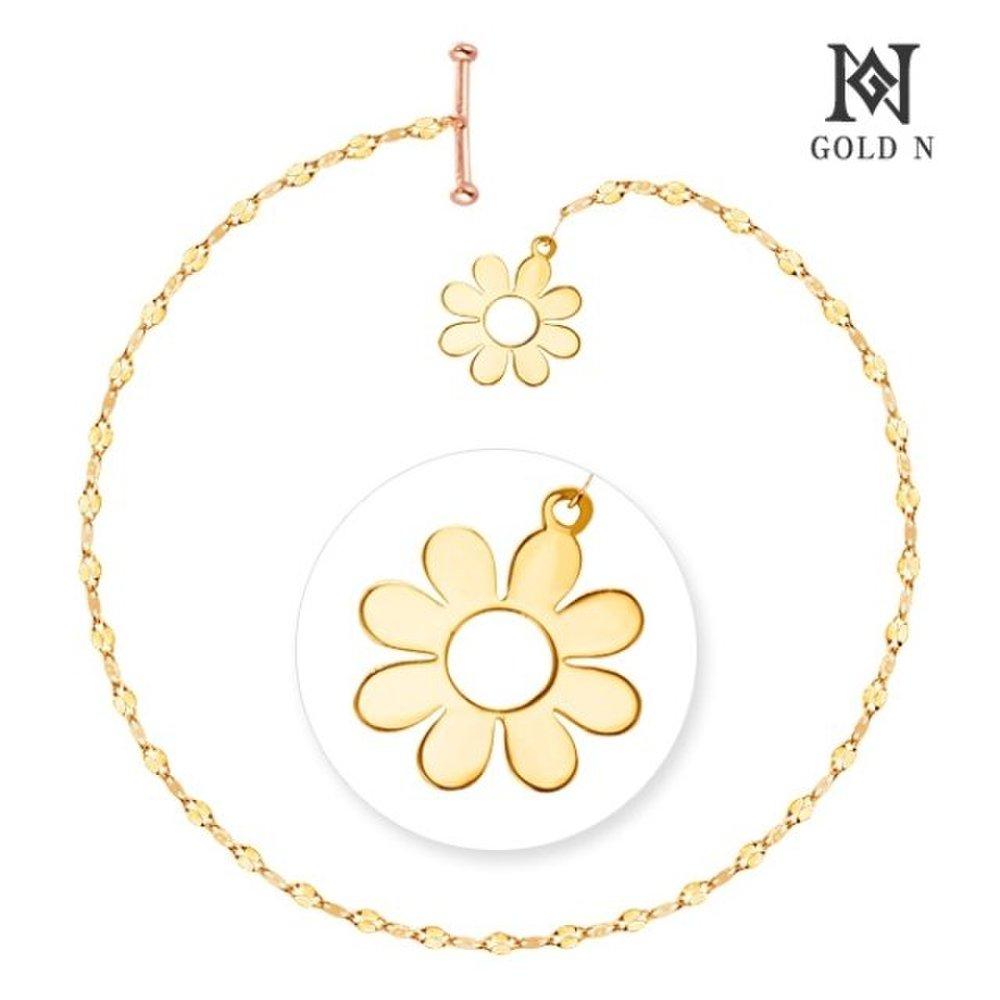

[Gold N] 14K Rich Flower Bracelet Combo