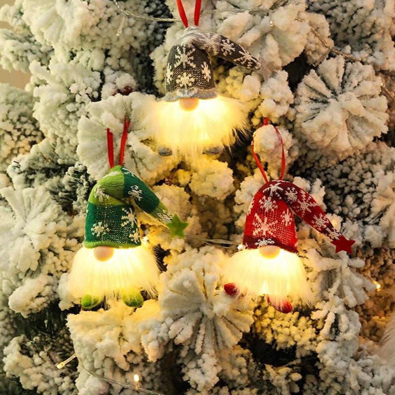 Osvětlená panenka bez tváře panenka Rudolph Dwarf Halloween panenka bez tváře Dwarf Old Man Rudolph Party