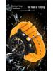 Relógio SANDA Casual com Duplo Display, Pulseira de Silicone, para Estudantes, com Função Soneca
