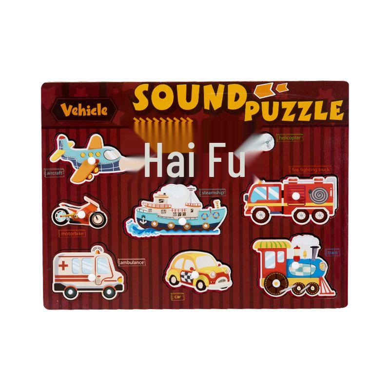 

Деревянная звуковая доска-пазл: Животные, Транспорт и Инструменты для обучения в раннем детстве