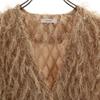 CLANE Long sleeve Cross fringe Bolero 2 beige Women Used