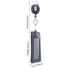 Black Retractable Pull Badge Reel Protection Cover ABS Plastic Scalable Student Nurse Exhibition PU Business Card Badge Holder