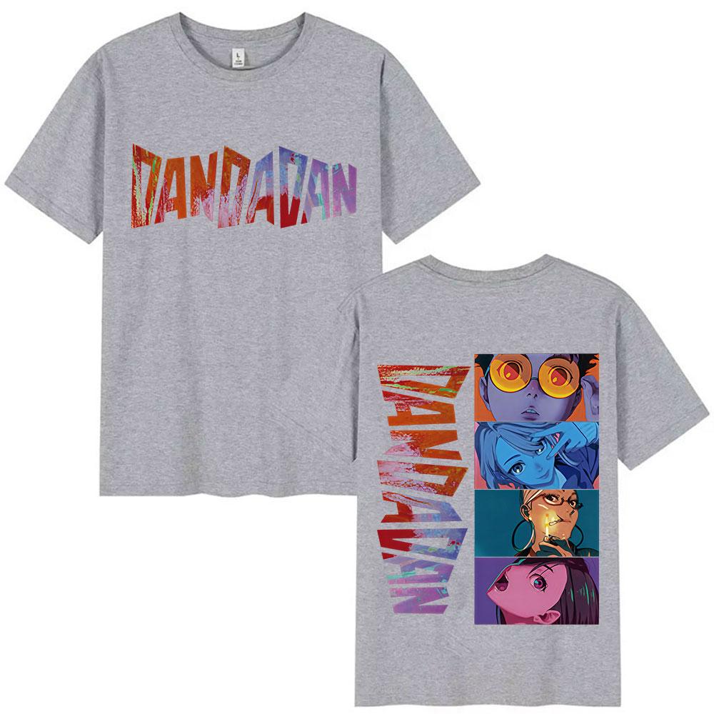 Anime Dandadan Graphic Print Tshirt Men Women Retro ONeck Short Sleeve T Shirt Fashion Harajuku 100 Cotton Tshirt Streetwear