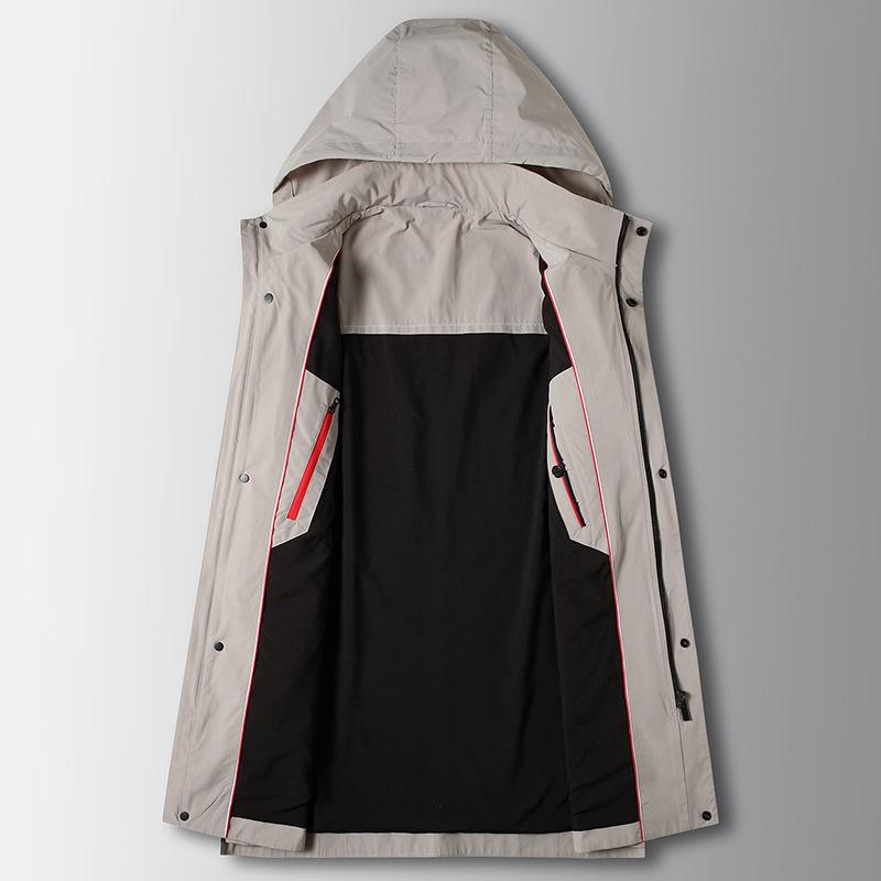 Spring and Summer New Removable Hooded Young and Middle-aged Light Luxury Business Leisure Thin Trendy Jacket