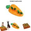 Soft Carrot Plush Toy For Early Education And Pet Chewing Play