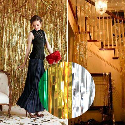 Tinsel Tassel High Glossy Bachelorette Party Backdrop Bling Fringe Curtain Home Decor