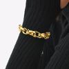 Fashion Cuban Stainless Steel Gold Coarse Bracelet Women'S Jewelry 961