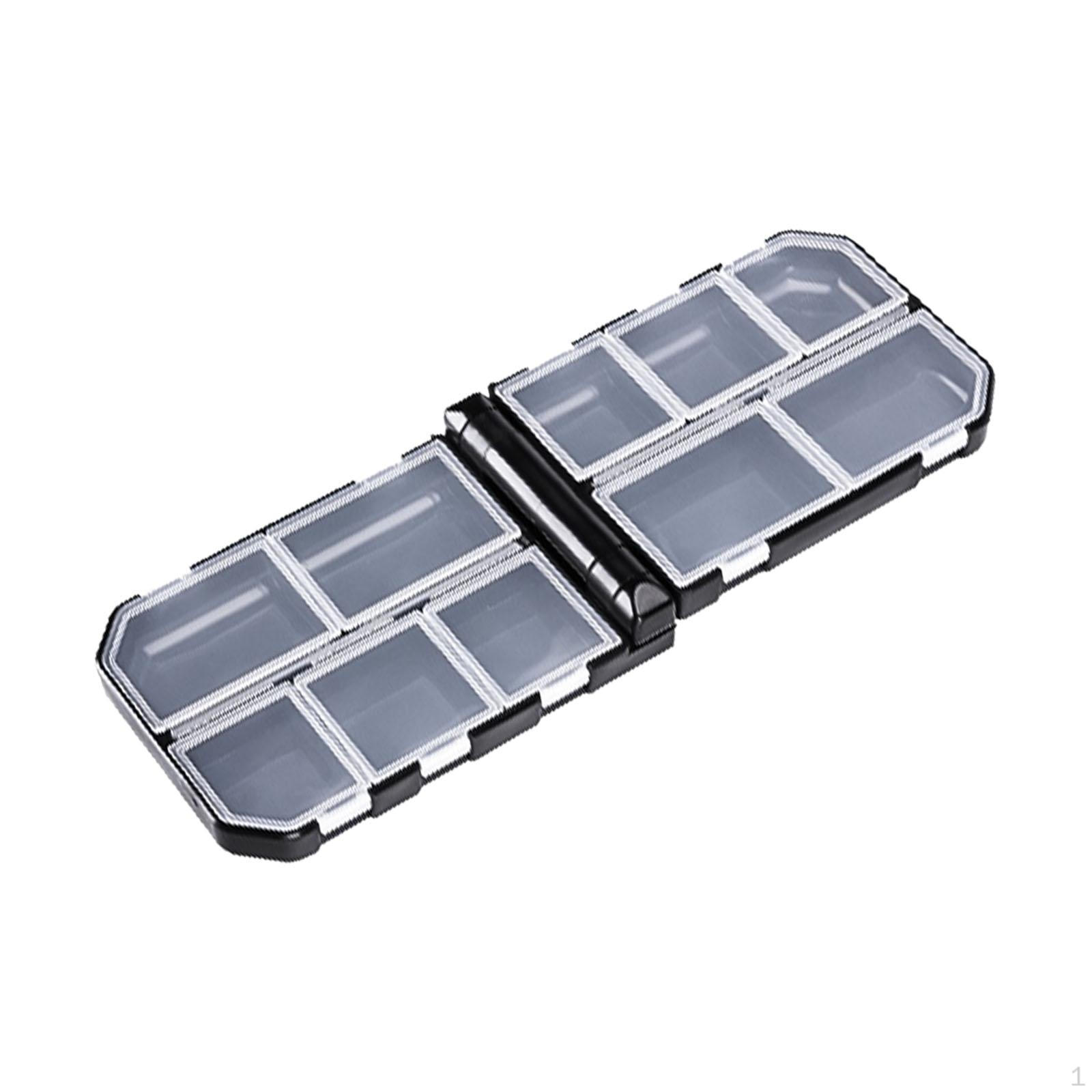 

Ящик для рыболовного снаряжения, с отделениями, контейнер, ящик для хранения 10.5cmx7.4cmx3cm