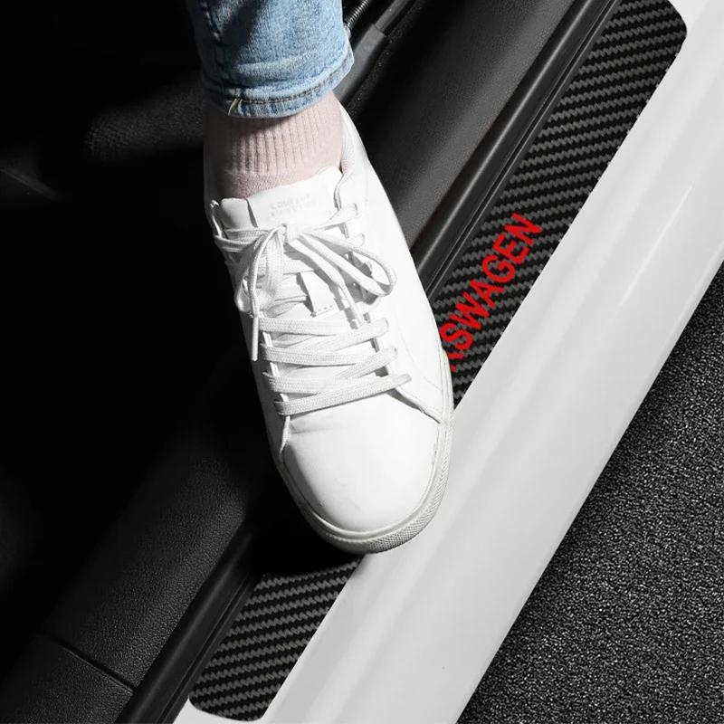 2025 Het Bilklistermärke Dörrhandtag Skyddsfilm med Bilens Tröskelskyddsklistermärke För Volkswagen GOLF 5 Polo Golf 6 Golf 7 J