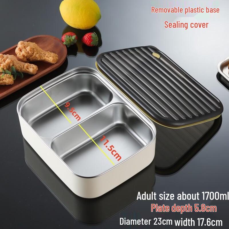 DM Stainless Steel Portable Student Lunch Box