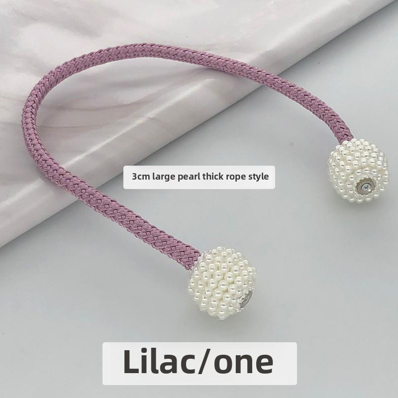 Wholesale Large Thick Rope Pearl Curtain Ties Magnetic TieSimple Tie Rope Decorations Curtain Buckles
