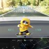 Car Skateboard Bear Sliding Car Cartoon Dynamic Bear Central Control Screen Instrument Panel Little Bear Car Decoration Ornament