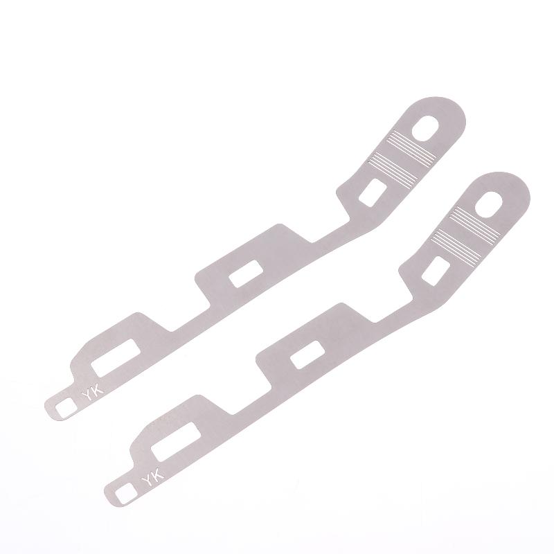 2Pcs Front Bumper Repair Metal Plate Buckle Broken Opening Rotten Buckle Repairer Bracket For Verna 2010-2016