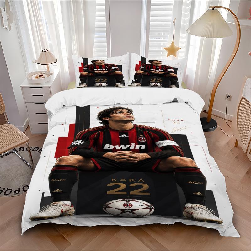 Kaka'S Ac Milan Legacy Print 3Pcs Bedding Setduvet Cover With 2 Bedropillowcase Home Birthday Gift