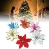 Stunning Red Gold Christmas Flower Decoration For Festive Holiday Decor