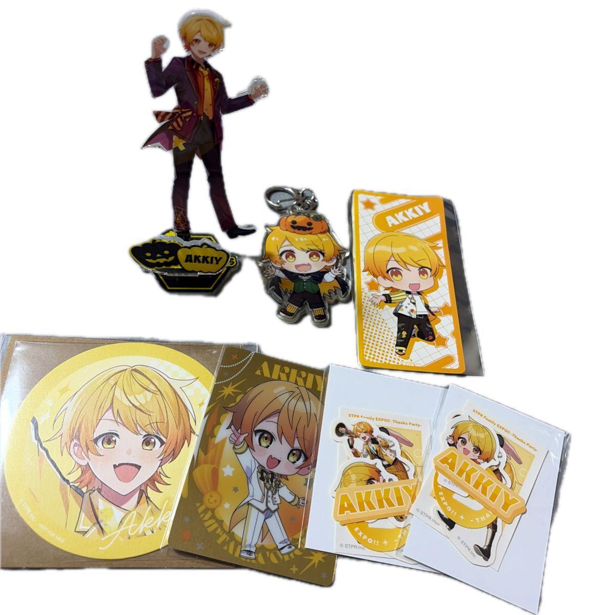 Used AMPTAKxCOLORS Akki Goods Set Acrylic Stand Keychain Sticker