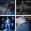 Knight Action Figures Paladin 13 Jointed Movable Shapeshift Robot 3D Printed Mannequin Character Assembl Toys Kids Gifts