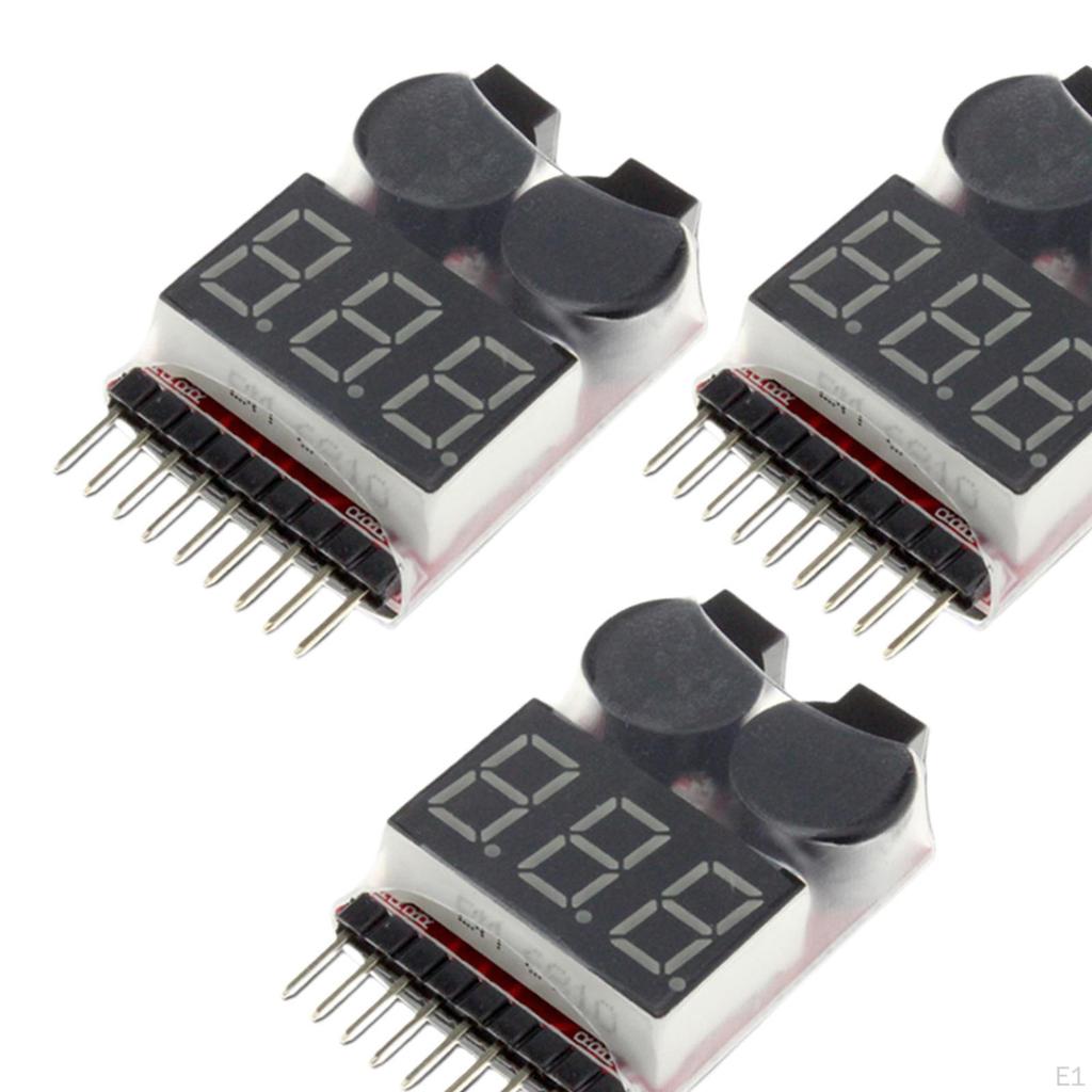 1-8S Battery Tester Low Voltage Buzzer Alarm High Performance Accessories Checker