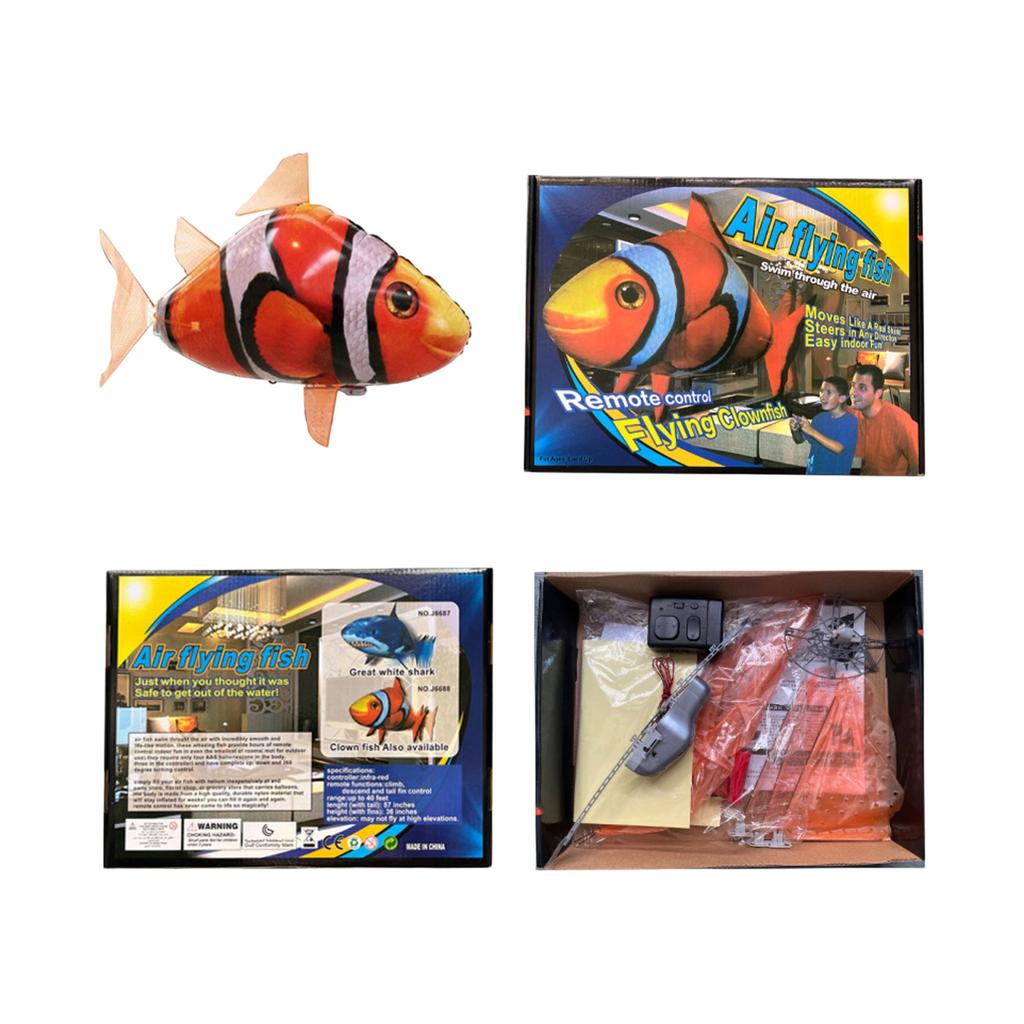 Cartoon Remote-Controlled Inflatable Floating Fish - Inflatable /Clownfish For Wedding & Birthday Decorations, Inflatable Toy