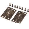 Door Hinges Hinges 4pcs Antique Printing Easy To Install Retro Design With Screws Zinc Alloy Vintage Wooden Boxes