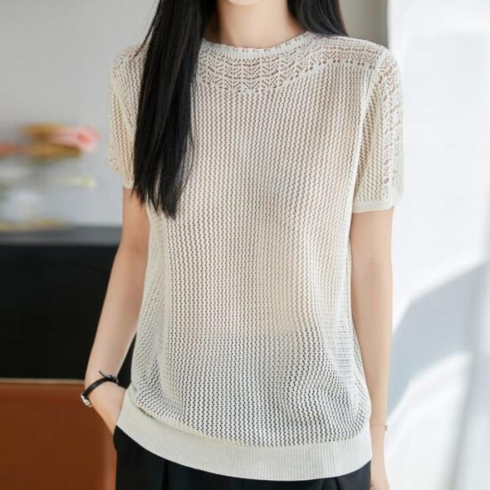 Navava Women Cool Daily Punching ShorT Sleeve KniT T shirT Nk3673