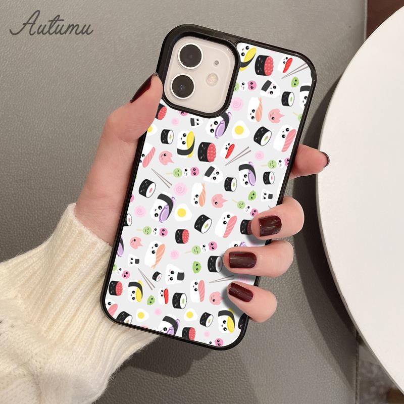 Japanese Cuisine Sushi Food Phone Case for iPhone 17 Air 15 16 16e 11 12 13 14 Pro Max Plus Coque Fundas Shell