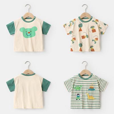 Baby Clothes Casual Short-sleeved T-shirts Summer Clothes Boys Girls Baby Children Children Summer Half-sleeved Tops