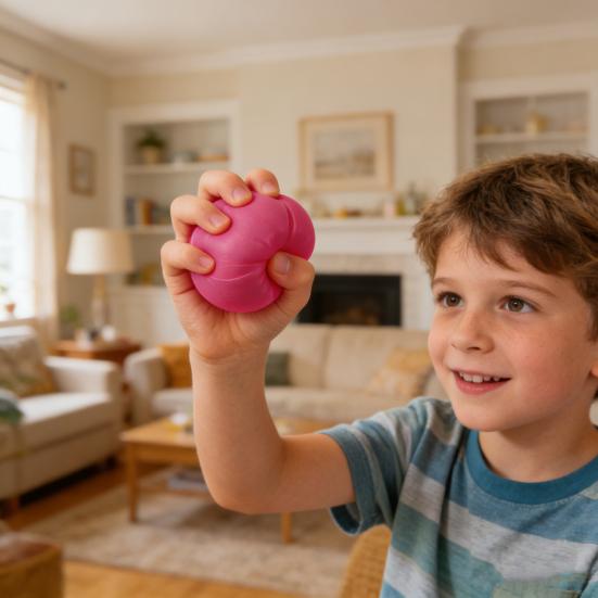 1/4Pcs Color Changing TPR Stress Ball Anxiety Relief Slow Rebound Flour Ball Portable Fidget Ball Sensory Toy Hand Exercise Relaxation Tools