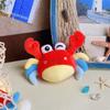 Plush Crab Keychain Toy With Polyester Filling For Kids And Adults