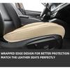Car Seat Cover Front PU Leather Seat Covers, 2Pcs Universal Bottom Seat Covers for Cars, Anti-Slip, Storage Bags,Full Wrapping Edge Fits 95% of