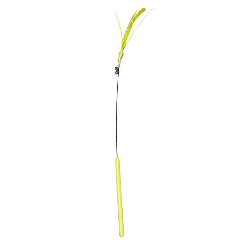 

Long Pole Cat Sage Feather Toy Simulation Tail Grass Toy Cat Interactive Toy Cat Supplies жовтий