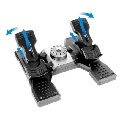 Pédalier - Filaire - Saitek by Logitech G - Pro Flight Rudder Pedals - Compatible PC - Noir