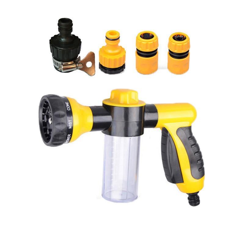 

Garden Hose Attachment Sprayer Nozzle with Reservoir For Soap Or Fertiliser