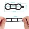 Bikes Silicones Strap Bikes Light Mount Bandages Bikes Flashlight Strap