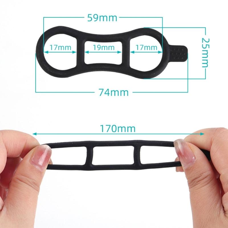 Bikes Silicones Strap Bikes Light Mount Bandages Bikes Flashlight Strap