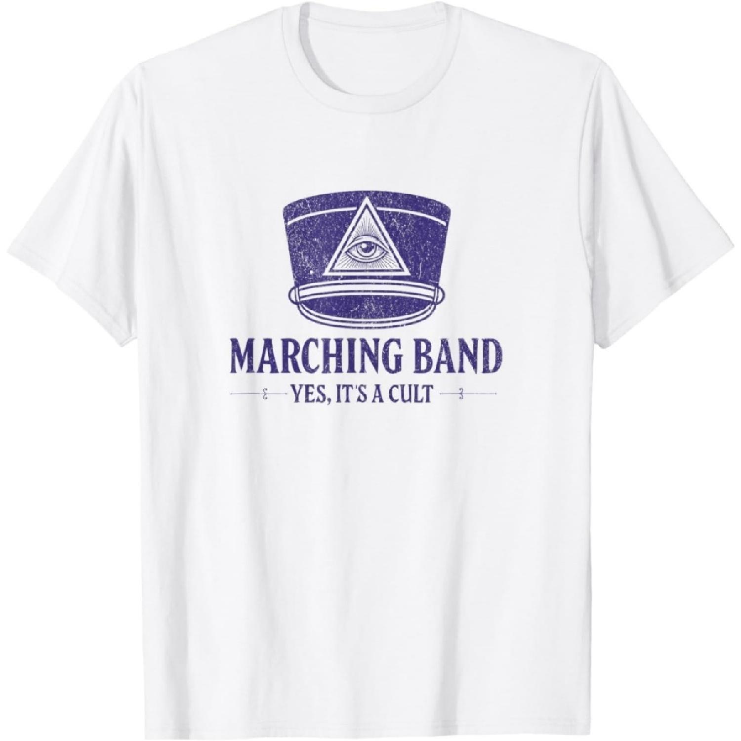 XXIAOLONG Funny Marching Band Cult Parody for Students and Directors T-Shirt S