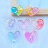 10Pcs New Cute Resin Mini Shining Heart Flat Back Cabochons Scrapbooking DIY Jewelry Craft Decoration Accessories Q42
