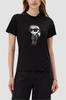 Karl Lagerfeld Czarny Damski T-Shirt Ikon Sketch Karl S