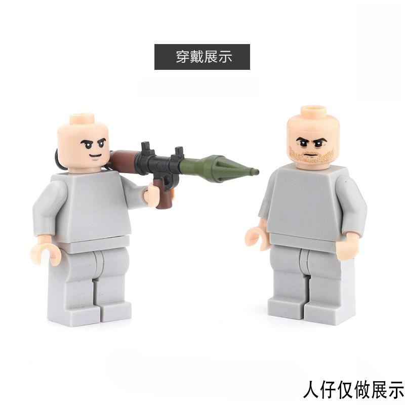 Military Building Block Accessories Two-Color Missile Launching Equipment Parts Children'S Toy Assembly