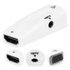 1080P HD Multimedia Interface Female To VGA Female Adapter Converter with Audio CableWhite