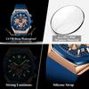 POEDAGAR Functional Watch for Men Date Chronograph Luminous Waterproof Silicone Classic Male Watch Quartz Original Watches