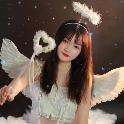 1 Set Cosplay-Flügel Set Gefiederte Engel Schwarze Hexenflügel Set Mit Stirnband Zauberstab Halloween Rollenspiel Kinder Engelsflügel Outfit