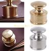 KX4B Town Hand Pressed Leather Craft Copper Steel Carving Tool Repression Overwhelm Press Tool for Punching Carving