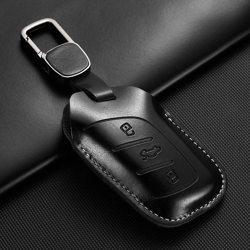 Applicable To Roewe Rx5 Leather Key Cover 350/360/w5/ei6 Shell Plus Car Buckle Ruixing Ei5 All-inclusive Creativity
