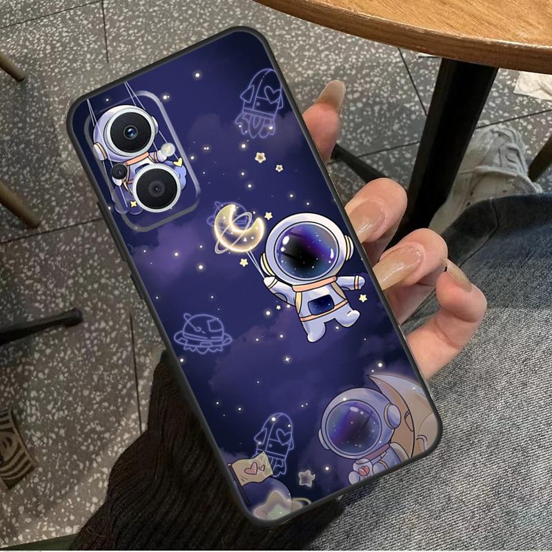 Cute Galaxy Astronaut For OPPO Reno 7 8 Lite 8T 14F 13F 11F 12F 10 11 12 13 14 Pro OPPO Find X9 X8 X5 X6 Pro Case