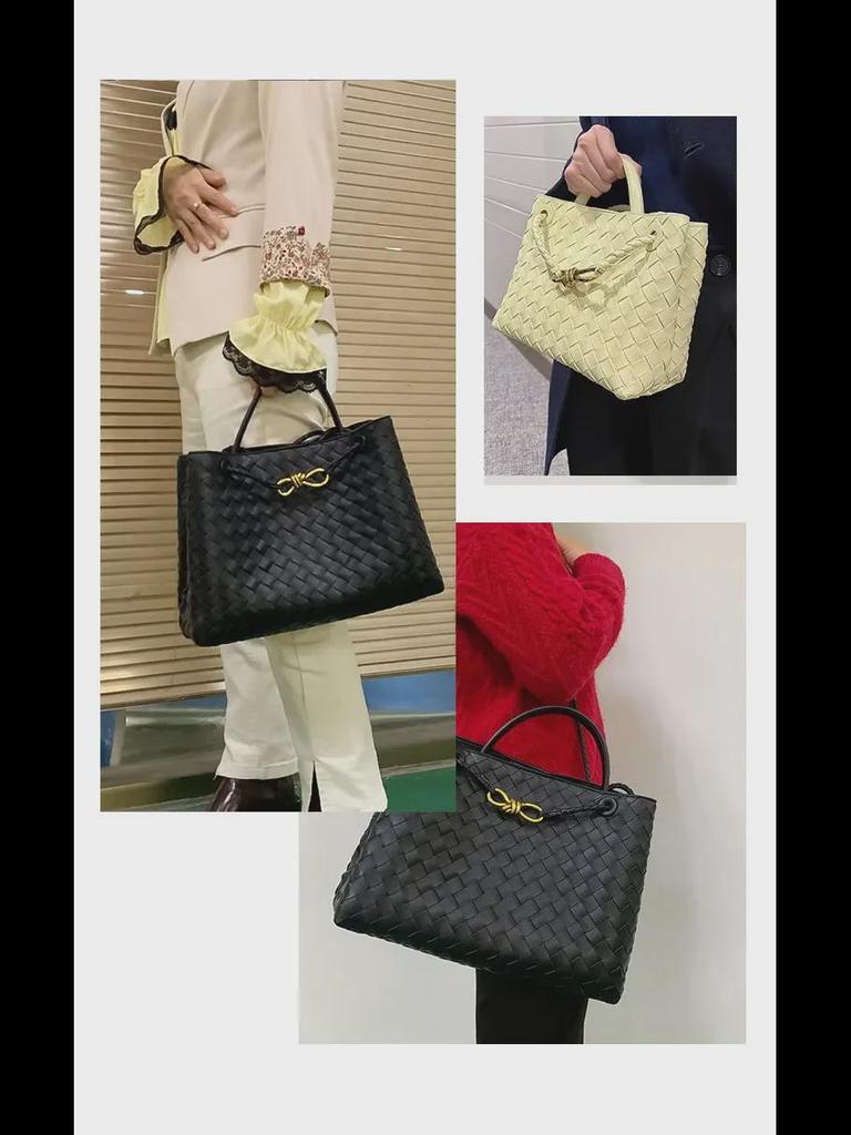 Spring 2023 Retro Braided Metal Rope Tote - Women's Single Shoulder Handbag